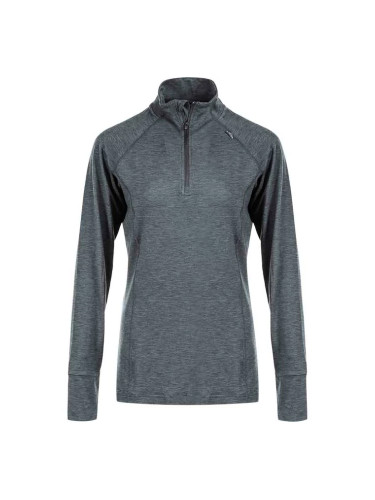 Dámská mikina Endurance Core X1 Elite Melange Midlayer Black Melange, 36