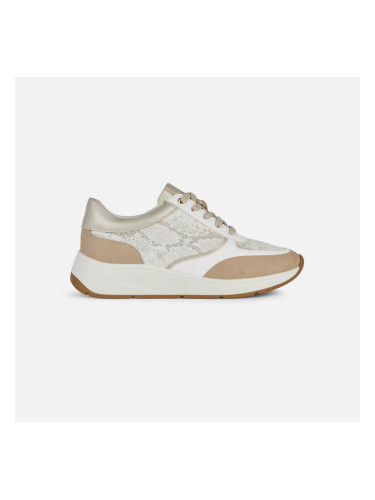 Beige women's sneakers Geox Cristael - Women's