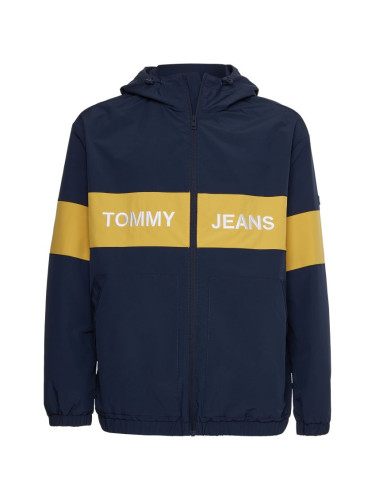 Tommy Jeans Jacket - TJM CHEST BLOCK NYLON JACKET blue