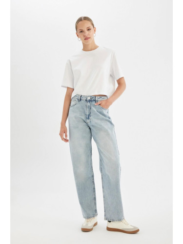 DEFACTO Baggy Fit High Waist Long Jeans