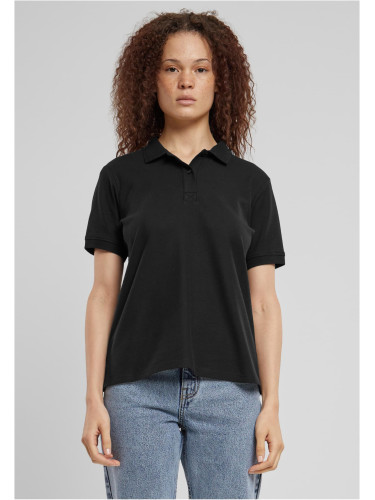 Women's polo shirt black