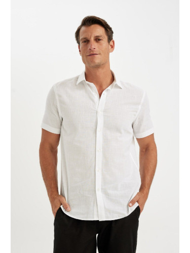 DEFACTO Regular Fit Polo Neck Cotton Short Sleeve Shirt