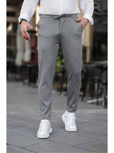 34958 Dewberry 
Slimfit Jogger Seasonal Mens Trousers-GREY