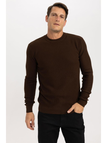 DEFACTO Standard Fit Crew Neck Knitwear Sweater