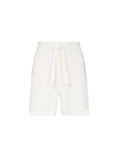 Tommy Hilfiger Shorts - DNM FLARE HW SHORT WHITE BELT white