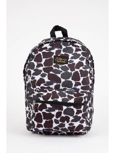 DEFACTO Women's Leopard Patterned School Backpack