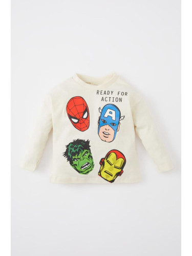 DEFACTO Baby Boy Marvel Comics Crew Neck Long Sleeve T-Shirt