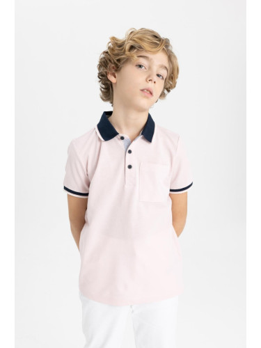 DEFACTO Boys Pique Short Sleeve Polo T-Shirt