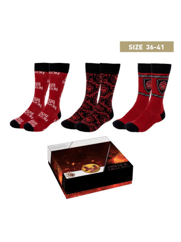 SOCKS PACK 3 PIECES HOUSE OF DRAGON