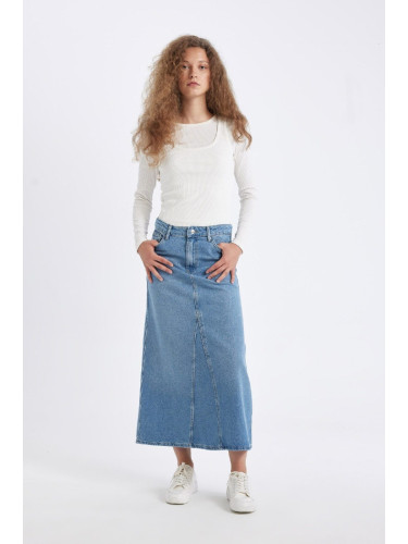 DEFACTO Fashion Fit Jean Long Skirt