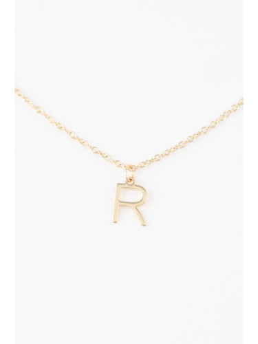 DEFACTO Women's R Letter Gold Necklace