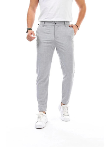 34895 Dewberry Ids Lycra Mens Trousers-LIGHT GREY