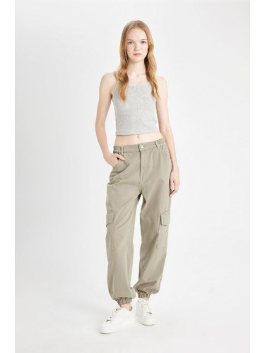 DEFACTO Cool Cargo Jogger Normal Waist Gabardine Trousers