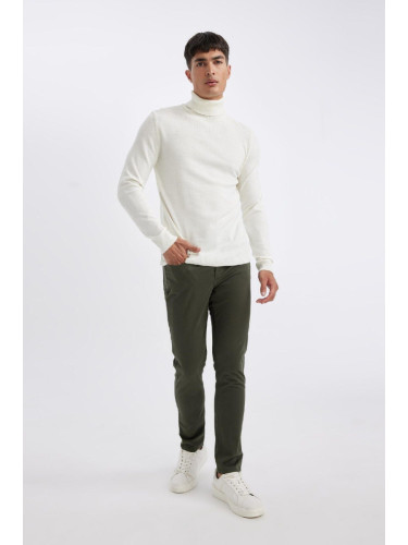 DEFACTO Skinny Leg Chino Canvas Trousers