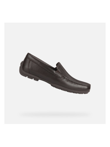 Brown men's moccasins Geox Moner W 2Fit - Men's