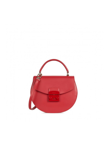 Furla Handbag - METROPOLIS S TOP HANDLE ROUND - VITELLO NEW CALF red