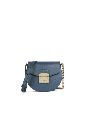 Furla Handbag - METROPOLIS MINI CROSSBODY ROUND - ARES blue