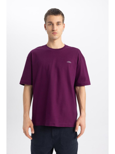 DEFACTO Oversize Fit Crew Neck Printed Short Sleeve T-Shirt