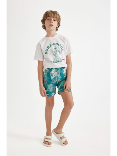 DEFACTO Boy's Patterned Swim Shorts