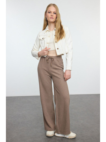 Trendyol Mink Wide Leg Thessaloniki Knitted Trousers