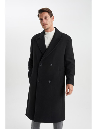 DEFACTO Lined Cashmere Coat Parka