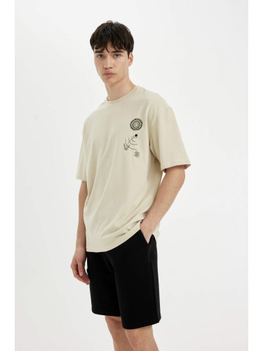 DEFACTO Comfort Fit Crew Neck T-Shirt