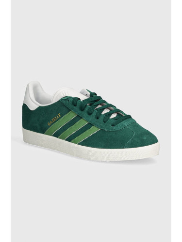 Велурени маратонки adidas Originals Gazelle 00s в зелено IG2096