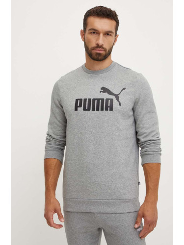 Суичър Puma в сиво с принт