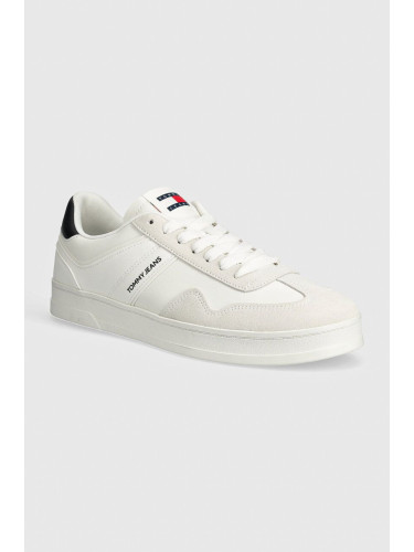 Маратонки Tommy Jeans TJM LEATHER RETRO CUPSOLE в бяло EM0EM01414