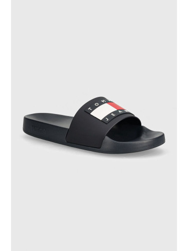 Чехли Tommy Jeans POOL SLIDE ESS в тъмносиньо EM0EM01191