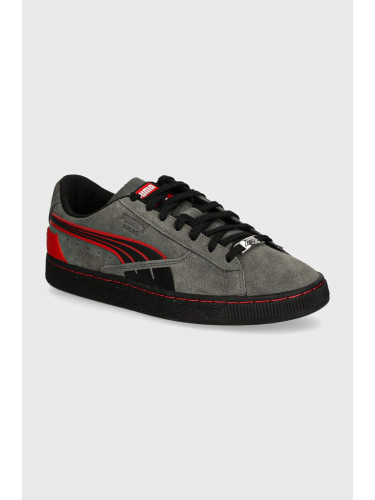 Велурени маратонки Puma F1 Suede T в сиво 308438