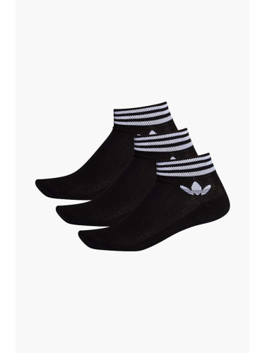 Чорапи adidas Originals (3 броя)  3-pack в черно EE1151