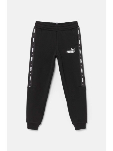 Детски спортен панталон Puma ESS Tape Sweatpants FL cl B в черно с апликация