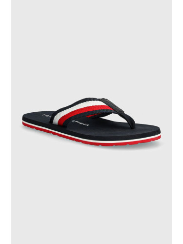 Джапанки Tommy Hilfiger COPRORATE HILFIGER BEACH SANDAL в тъмносиньо FM0FM05094