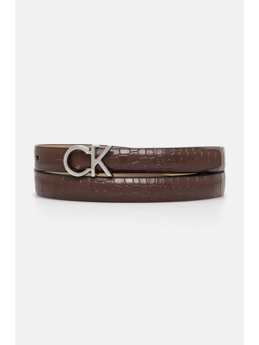 Колан Calvin Klein дамски в кафяво K60K612390