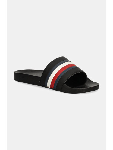 Чехли Tommy Hilfiger HILFIGER POOL SLIDE в черно FM0FM05233