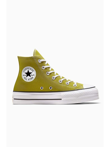 Високи кецове Converse Chuck Taylor All Star Lift в зелено A08286C