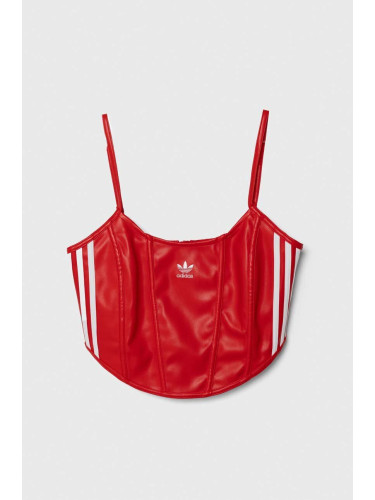 Топ adidas Originals дамски в червено IW8462