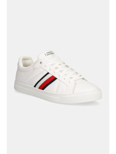 Маратонки Tommy Hilfiger ICON COURT LTH STRIPES в бяло FM0FM05163