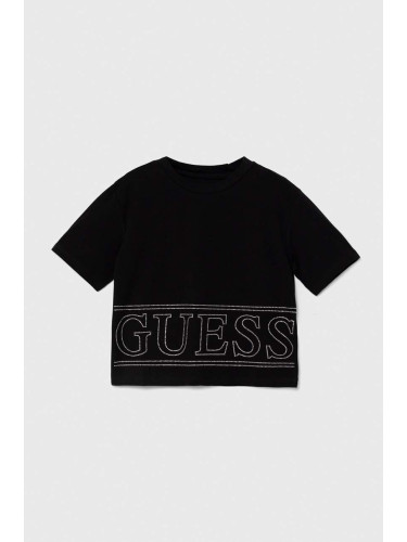 Тениска Guess в черно J4YI17 K6YW4