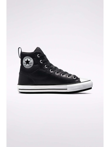 Кожени кецове Converse Chuck Taylor All Star Berkshire в черно