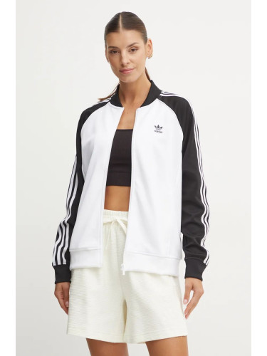 Суичър adidas Originals Adicolor Classic SST в бяло с десен IS4103