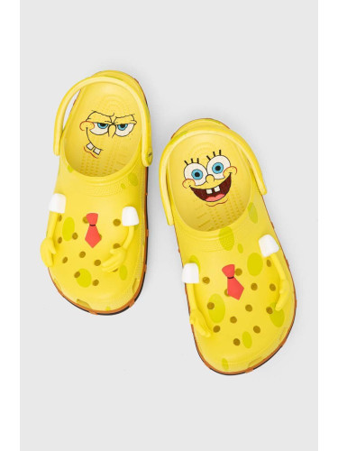 Чехли Crocs Spongebob Classic Clog в жълто 209824