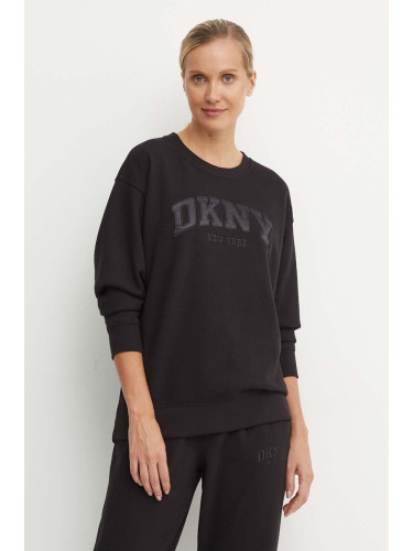 Суичър Dkny в черно с апликация DP4T9809