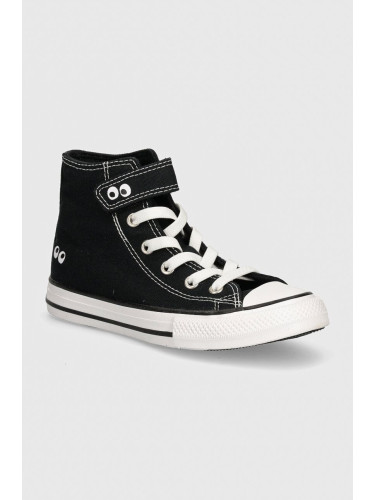 Детски високи кецове Converse CHUCK TAYLOR ALL STAR 1V в черно A10385C