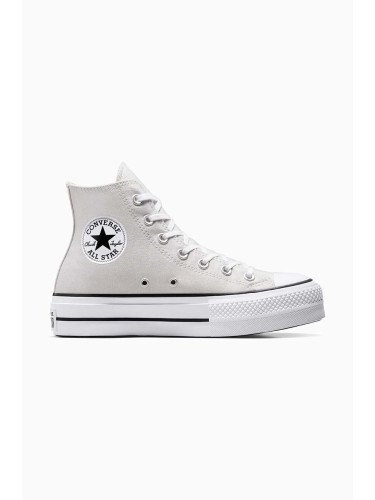 Високи кецове Converse Chuck Taylor All Star Lift в сиво A08287C