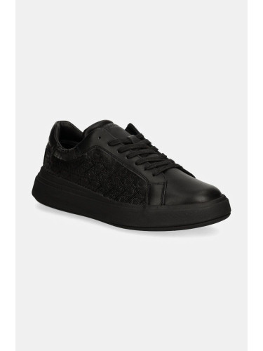 Маратонки Calvin Klein LOW TOP LACE UP LTH MONO в черно HM0HM01557