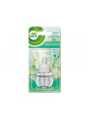 Air Wick Пълнител за електрически ароматизатор, фрезия и жасмин, 19 ml