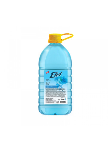 Elvi Течен сапун, синьо небе, 5 L, син