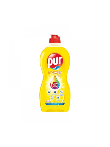 Pur Препарат за миене на съдове Duo Power, лимон, 450 ml